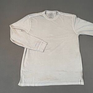 Reworn Long Sleeve Everyday T‎ Shirt Men's Lg Chambray 100% Cotton Outdoor NWI